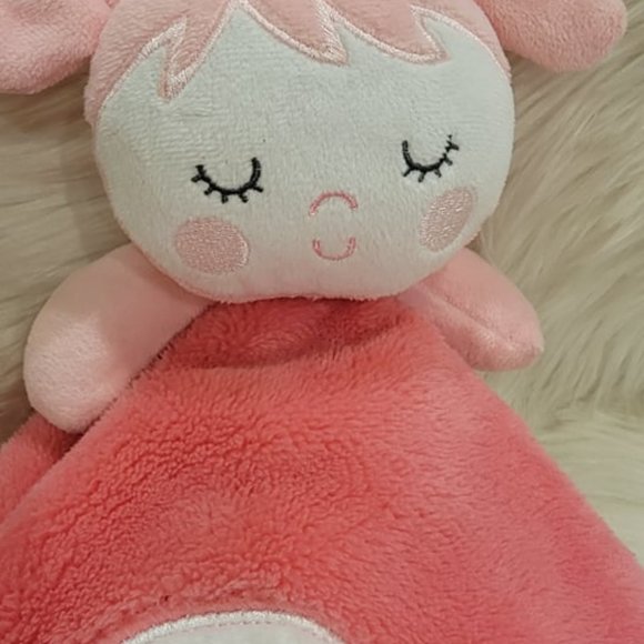 Baby Gear Pink Baby Snuggle Buddy Cute Girl Small Blanket - Picture 4 of 11
